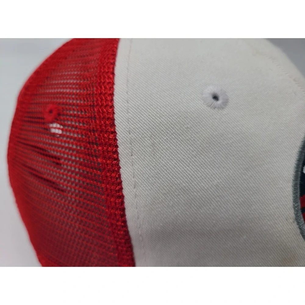 Sauce Hockey Mesh Trucker Snapback Hat Cap Maple Leaf Logo Casual Men Women‎ RWB
